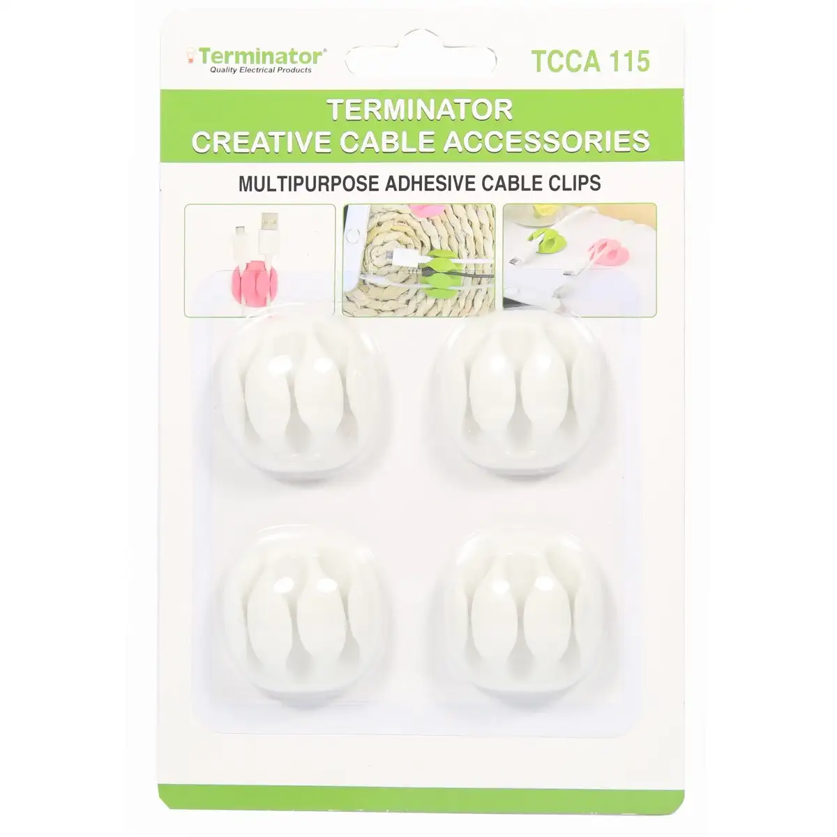 Terminator Multi-Purpose Adhesive Clips (4 Pc.)