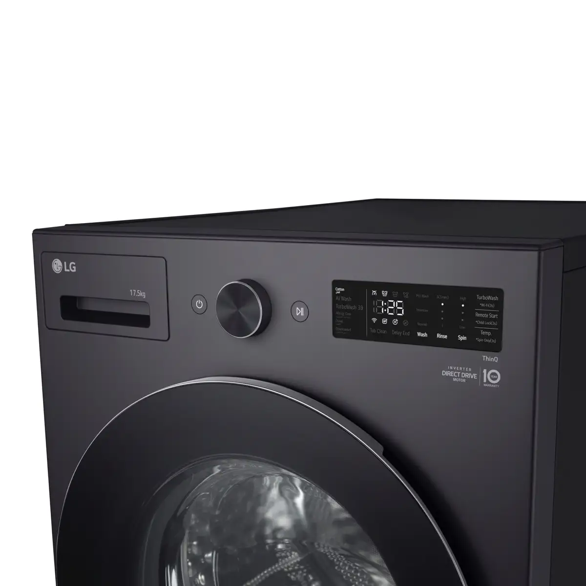LG 17.5 Kg Freestanding Front Load Washer, F0Z8DYPK4 (Graphite, 1000 rpm)
