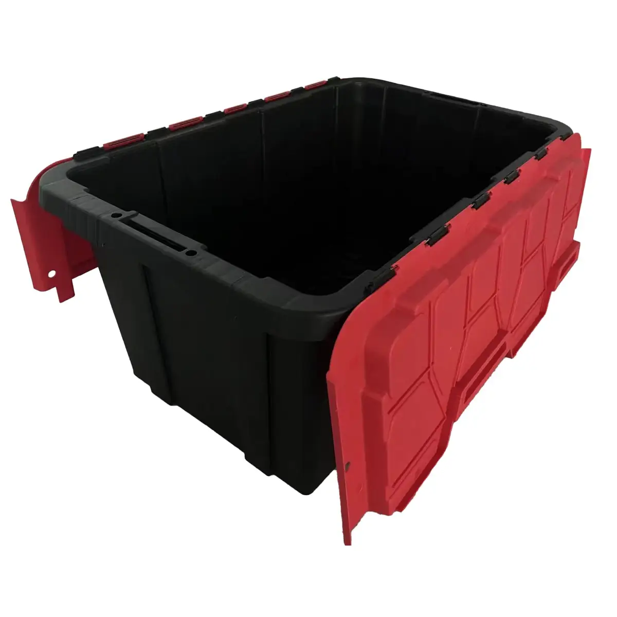 Ace Hinge Flip Lid Storage Box (Black, 57 L)