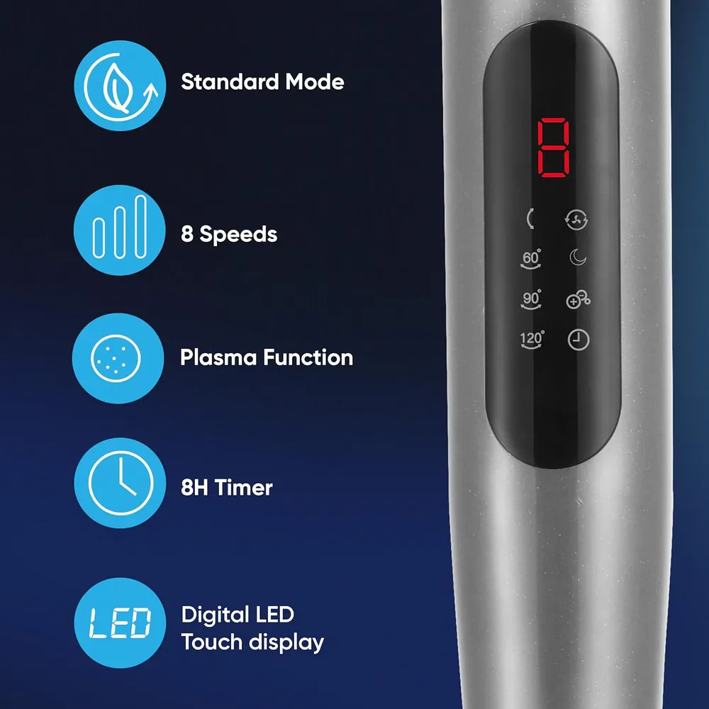 Gree 8-Speed Oscillating Floor Fan W/Remote GCF-2305BAG5