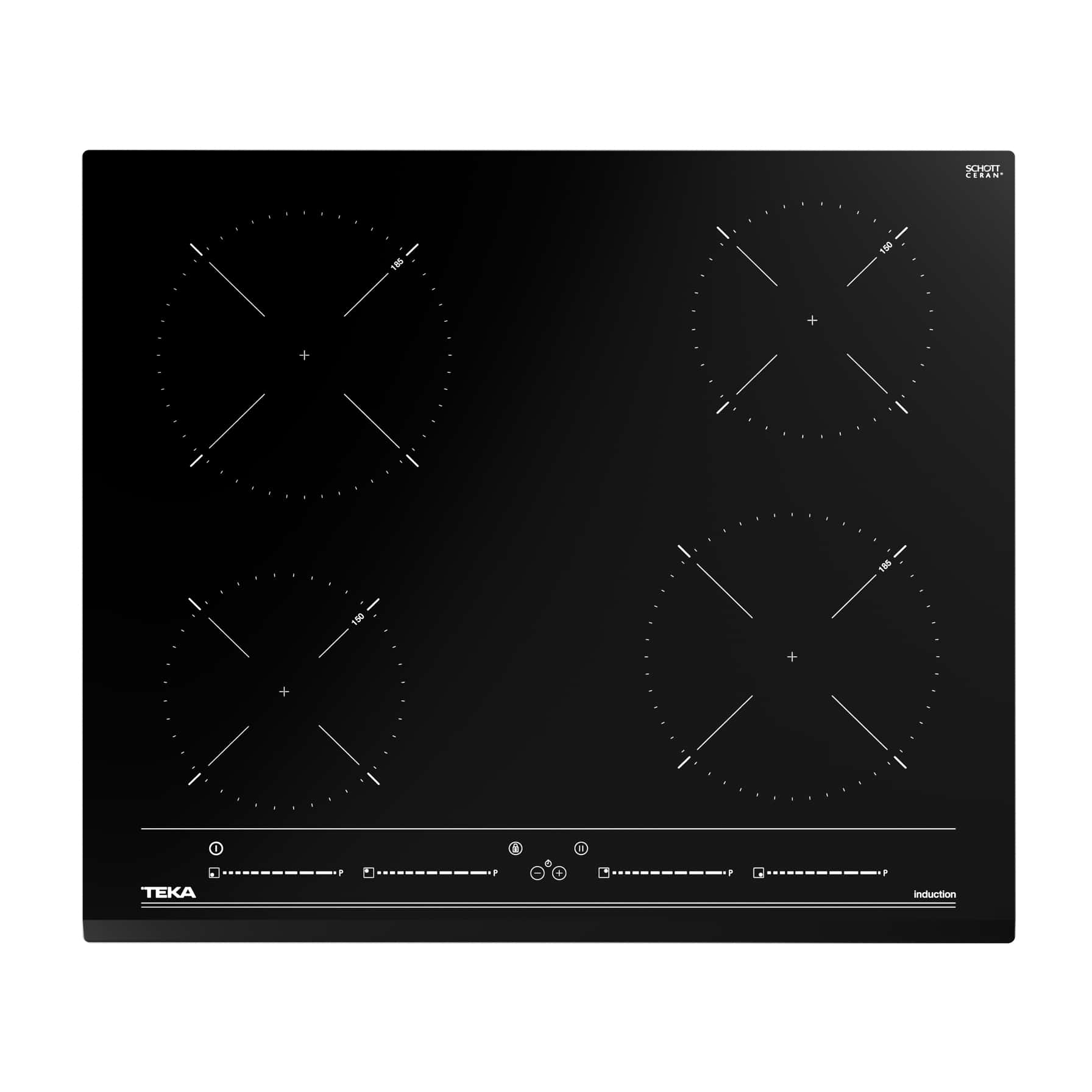 Teka Built-In 4-Zones Induction Hob, IZC 64010 BK MSS (58 x 60 x 51 cm)