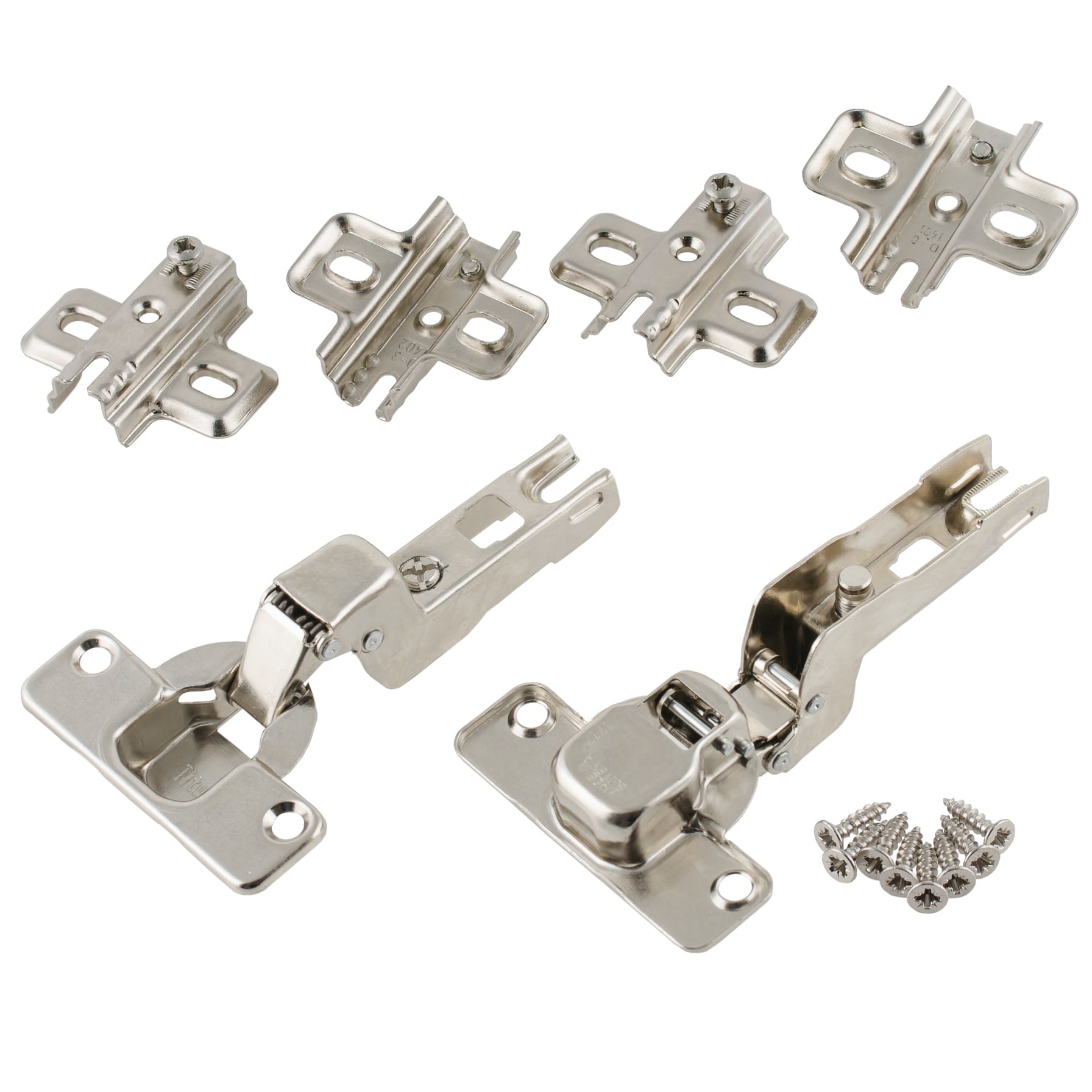 Suki Nickel Plated Steel 110° Cup Hinge W/Spring Pack (3.5 cm, 2 Pc.)