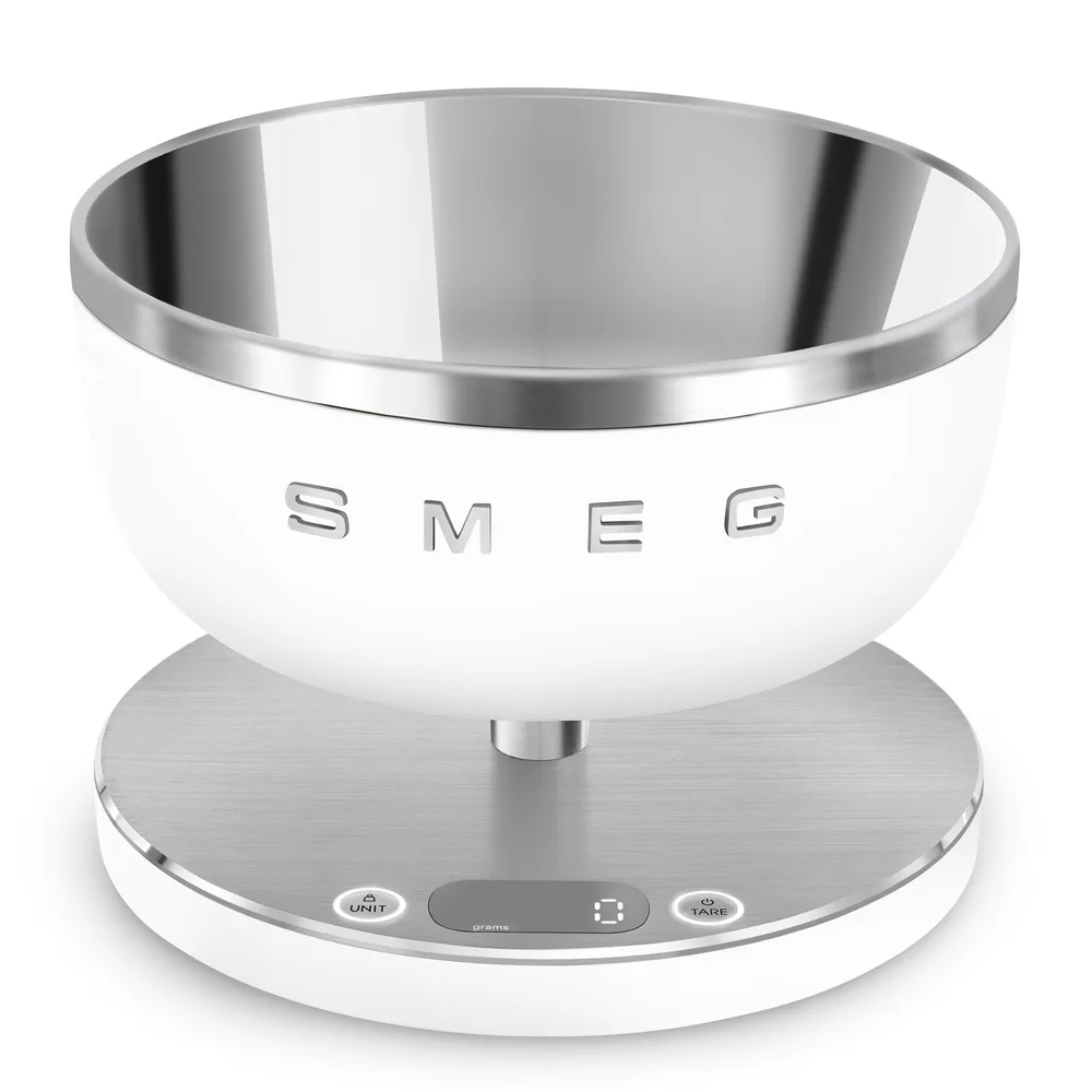 ميزان المطبخ الرقمي Smeg Collezione Aesthetic، KSC01WHMWW (5 كجم)