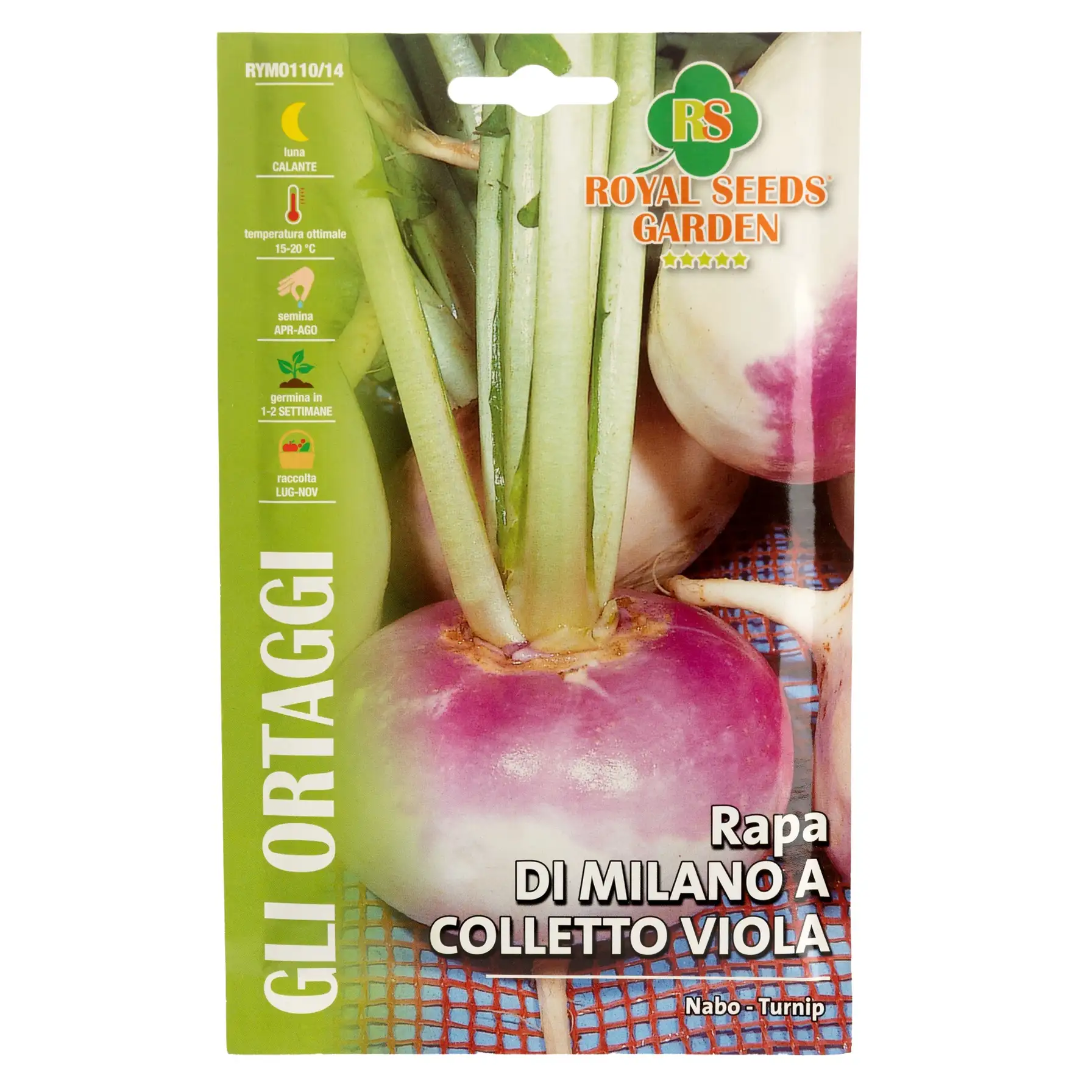 Royal Seeds Purple Top Milan Turnip Seed Pack (20 g)