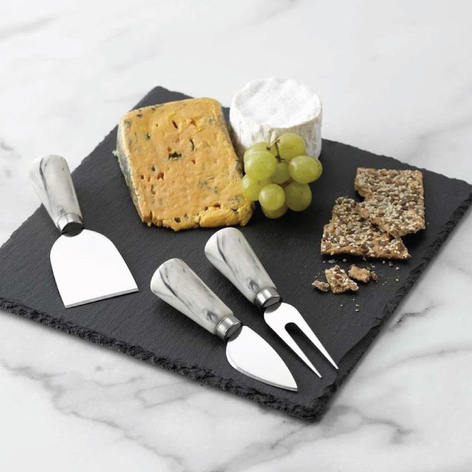 Raj Square Slate Plate (25 x 25 cm)