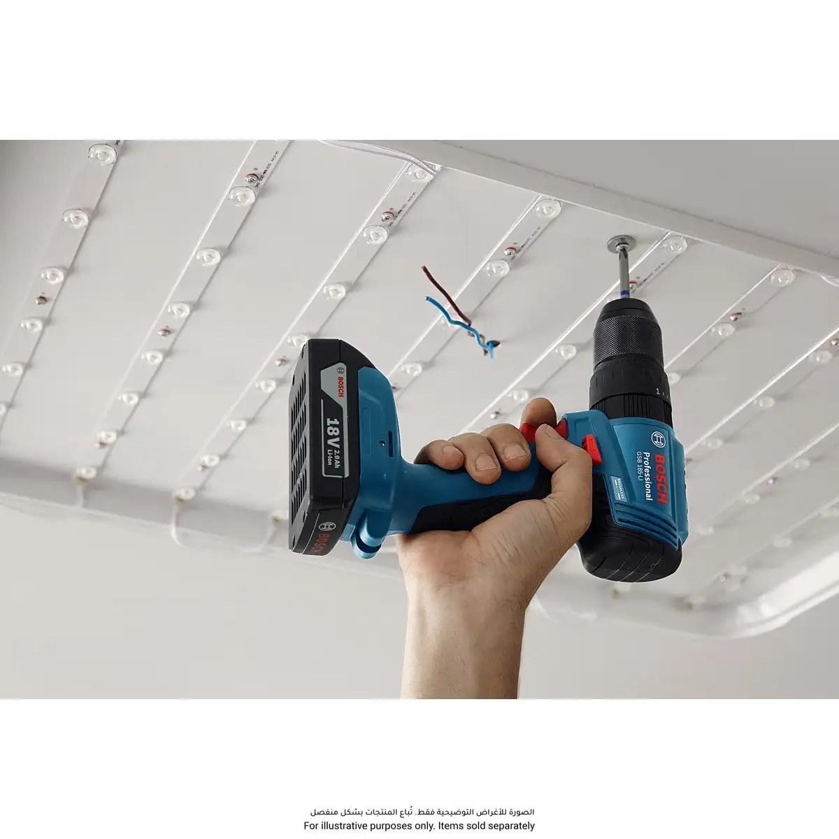 Bosch Cordless Impact Drill Driver, GSB 185- Li (18 V) 