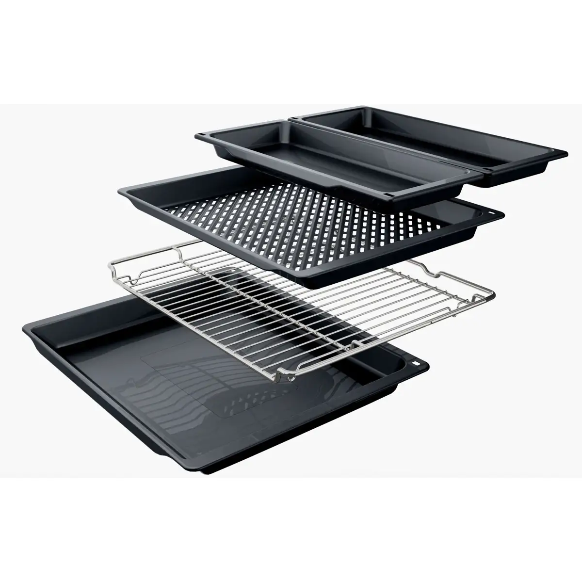 Bosch Series 6 Built-In Oven W/Air Fry, HJG852YB0M (2990 W, 76 L)