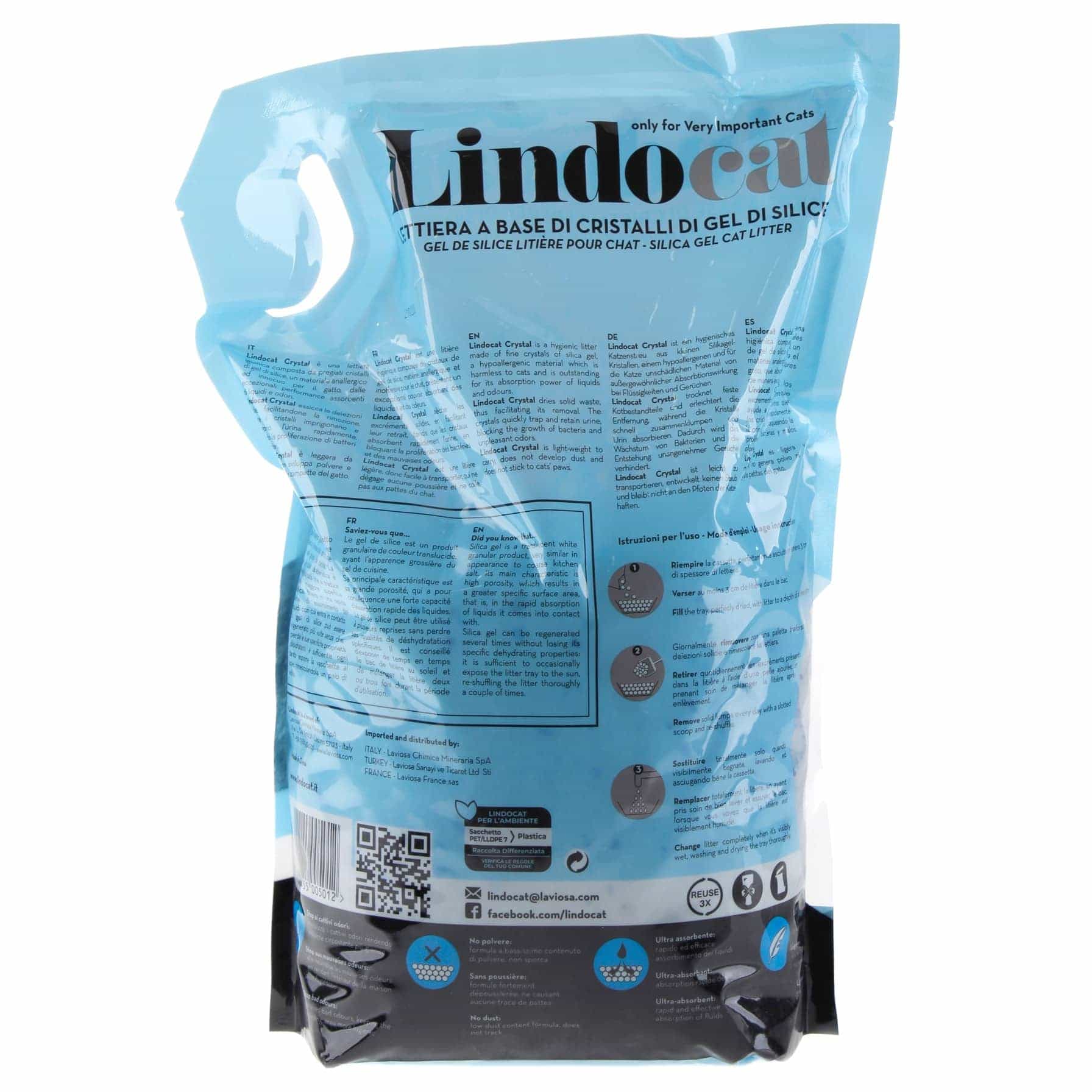 LindoCat Crystal Silicagel Cat Litter (5 L)