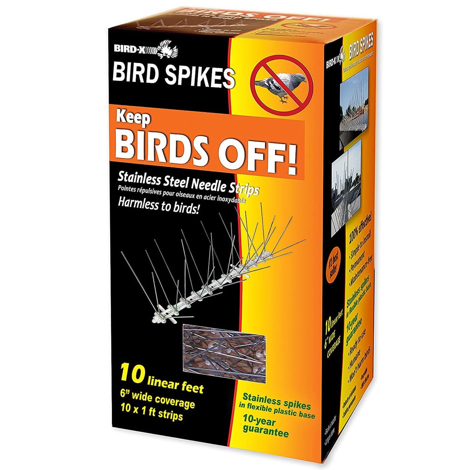 مجموعة أشواك طيور ستانلس ستيل بيرد-إكس (3.3 متر)