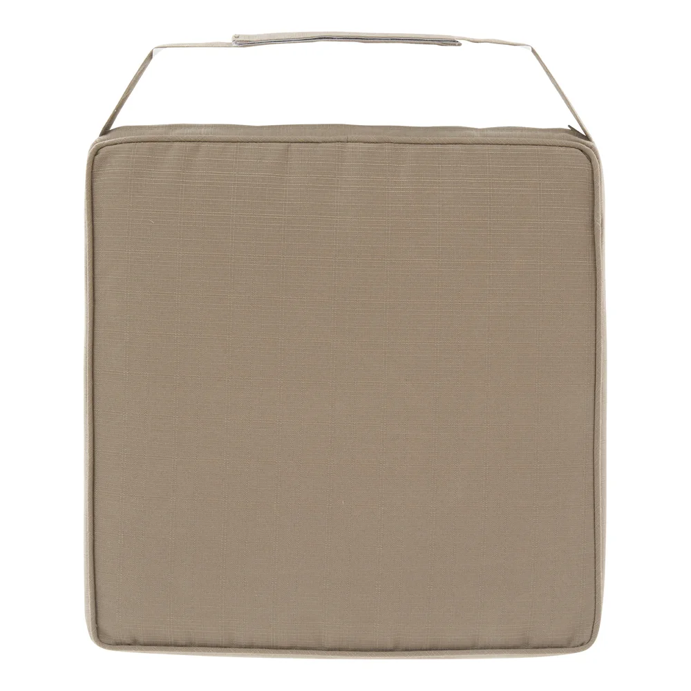 Korai Fix Polyester Seat Cushion (Coffee, 40 x 40 cm)