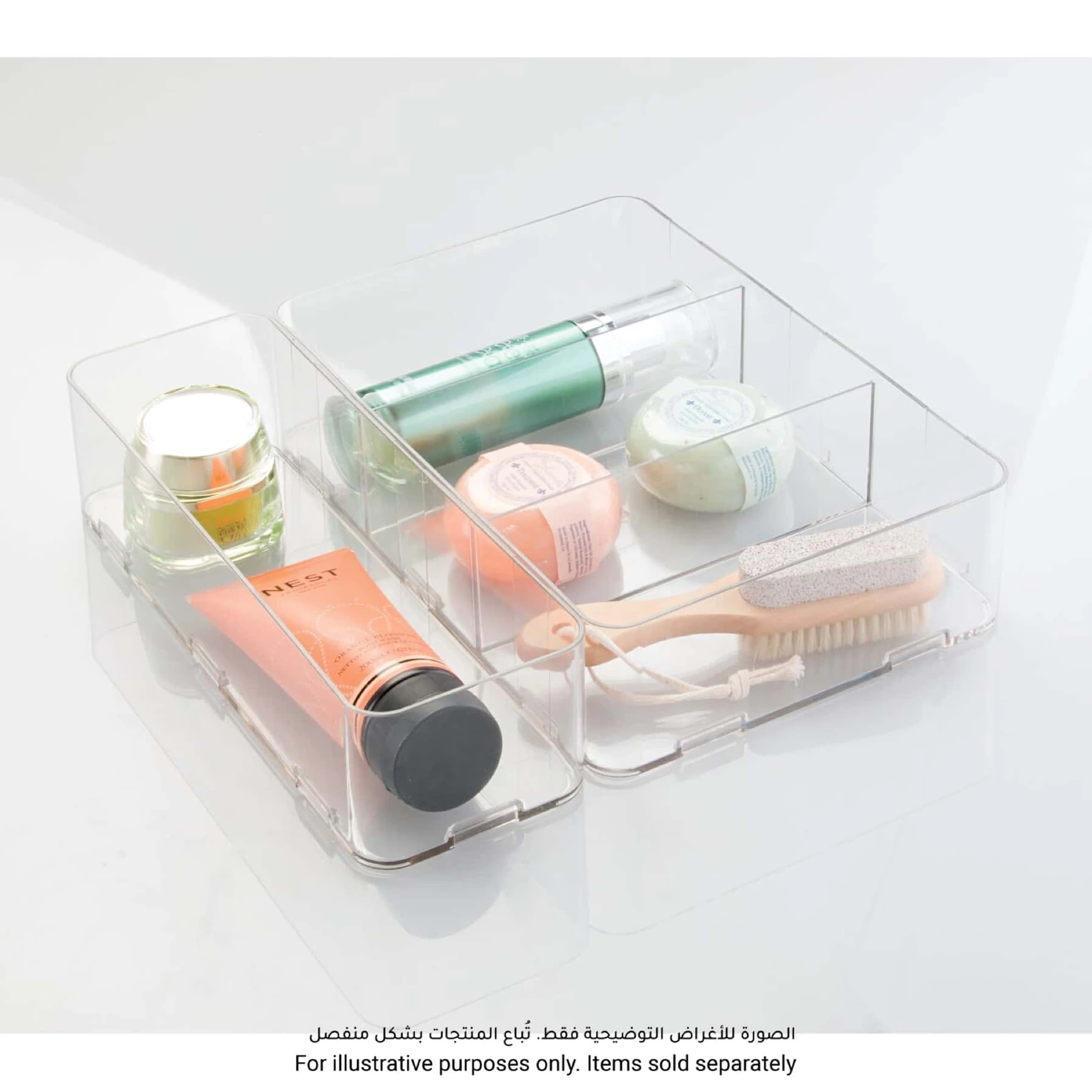 iDesign Clarity Interlocking Drawer Organizer (7.62 x 20.32 x 30.48 cm)
