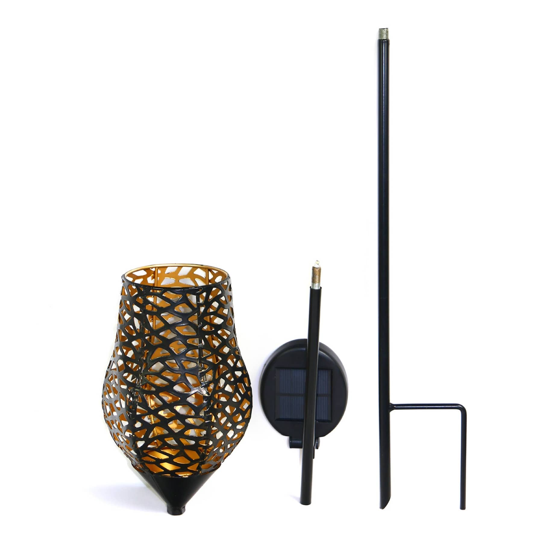 LED Garden Solar Brass Stake Light