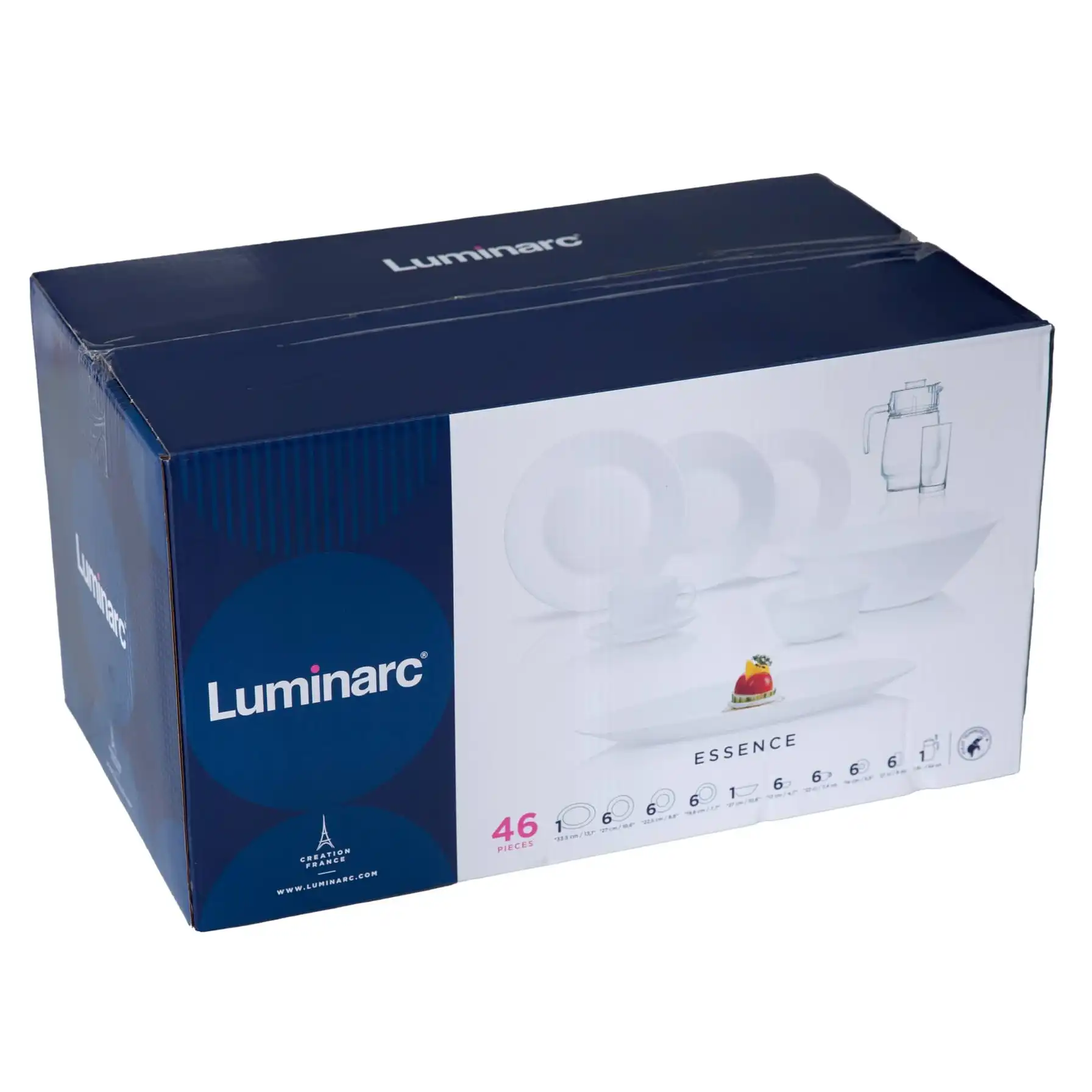 Luminarc Essence Opal Dinner Set (46 Pc., White)
