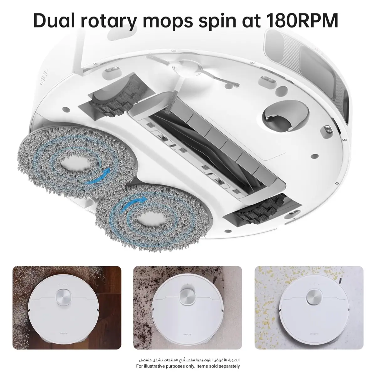 Dreame L10S-Ultra Robot Wet & Dry Cordless Vacuum Cleaner, RLS6LADC/L10S ULTRA (350 ml, 75 W)