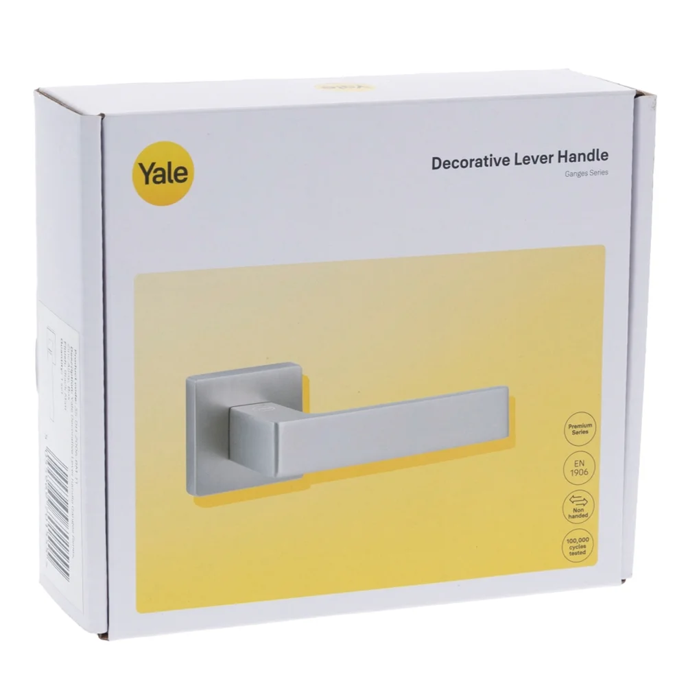 Yale Zinc Alloy Lever Door Handle, IT4118 (Black Matt)