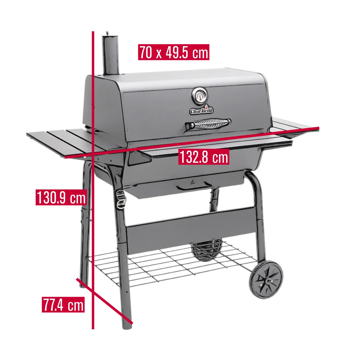 Char-Broil Fusion Charcoal Grill, 24308840 (Large)