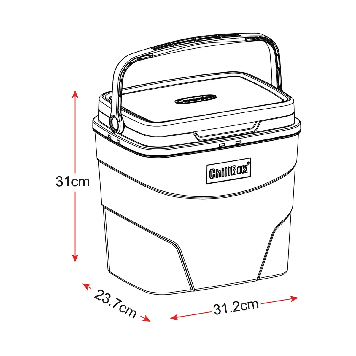 Cosmoplast Plastic Chill Box Set (3 Pc.)