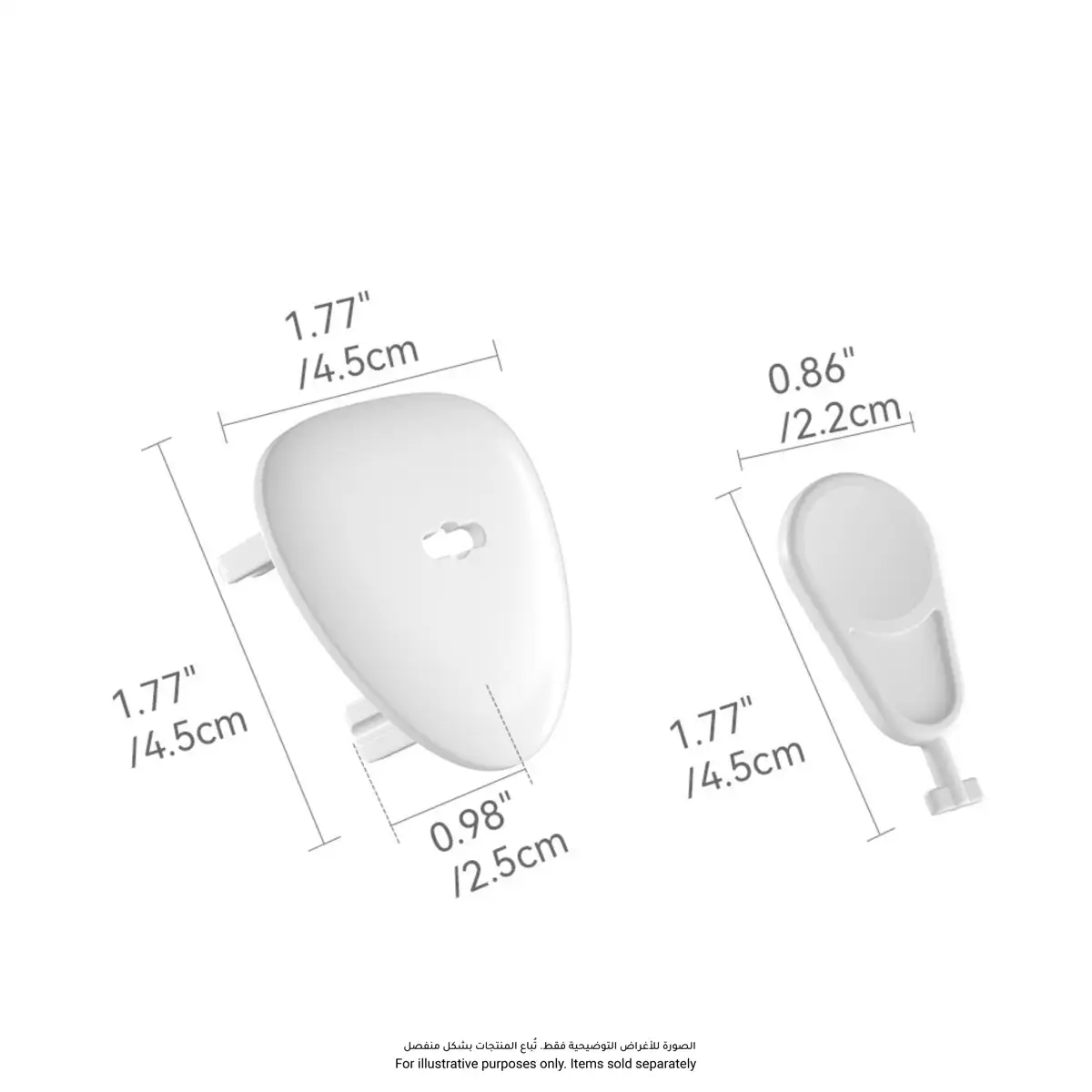 Nurtur UK Type Child Safety Socket Covers Pack (4.5 x 4.5 x 2.5 cm, 6 Pc.)
