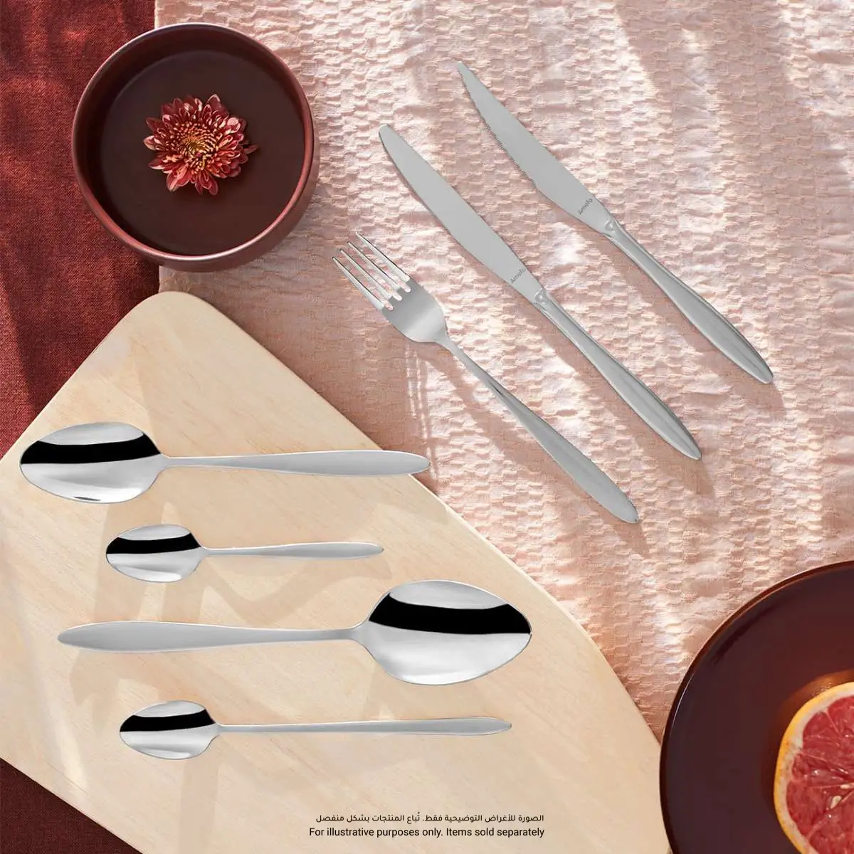 Amefa Ariane Stainless Steel Cutlery Set (Silver, 24 Pc.)