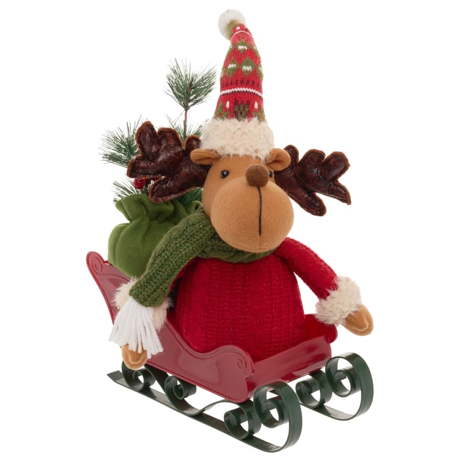 Sleight Snovi Reindeer (Red, L 27 x W 40 x H 16 cm)
