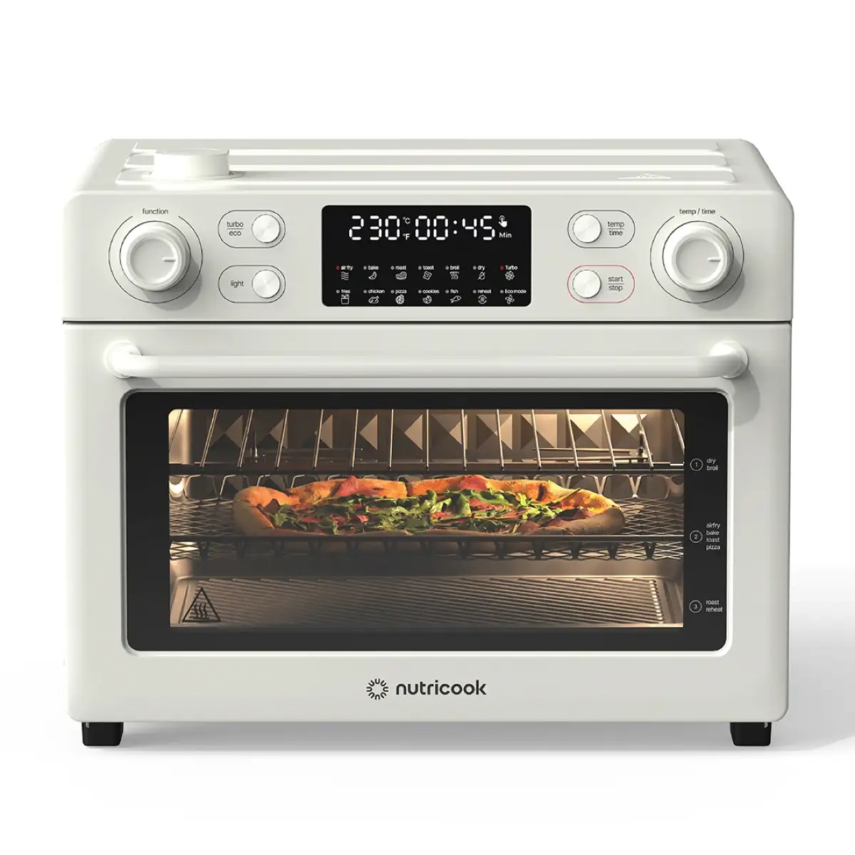 Nutricook Air Fryer Toaster Oven (Beige, 30 L)
