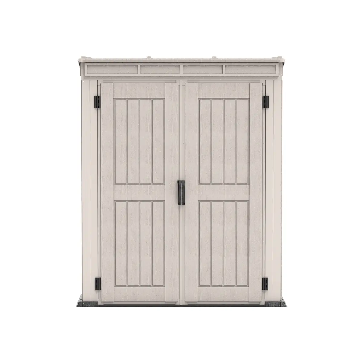 Duramax Aluminium & Vinyl Plastic Storage Shed (Adobe, 171 x 92 x 202 cm)