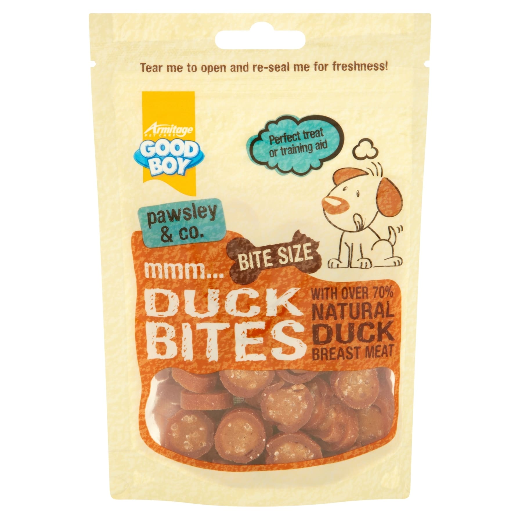 Armitage Good Boy Deli Duck Bites Dog Treat (Adult Dogs, 65 g)