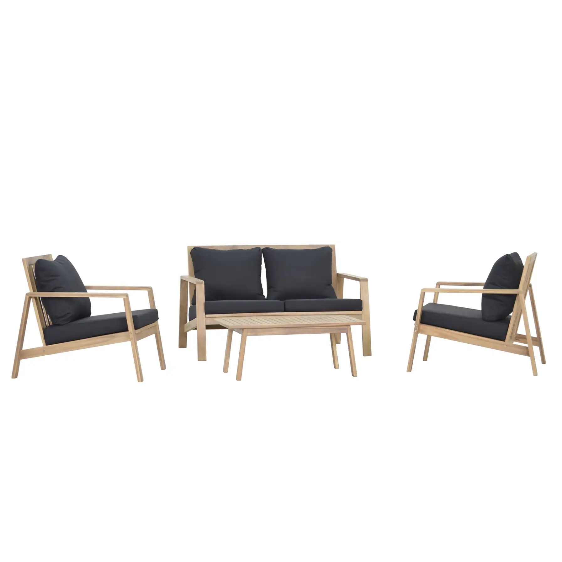 Canyon 4-Seater Acacia Wood Outdoor Sofa Set