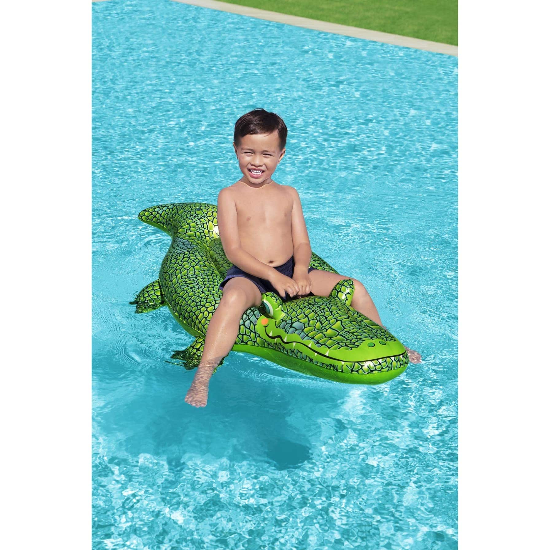 Bestway Vinyl Crocodile Inflatable Ride-On (152 x 71 cm)