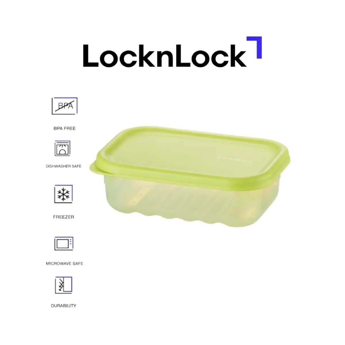 Lock & Lock Fresh Block Rectangle Food Container (330 ml)