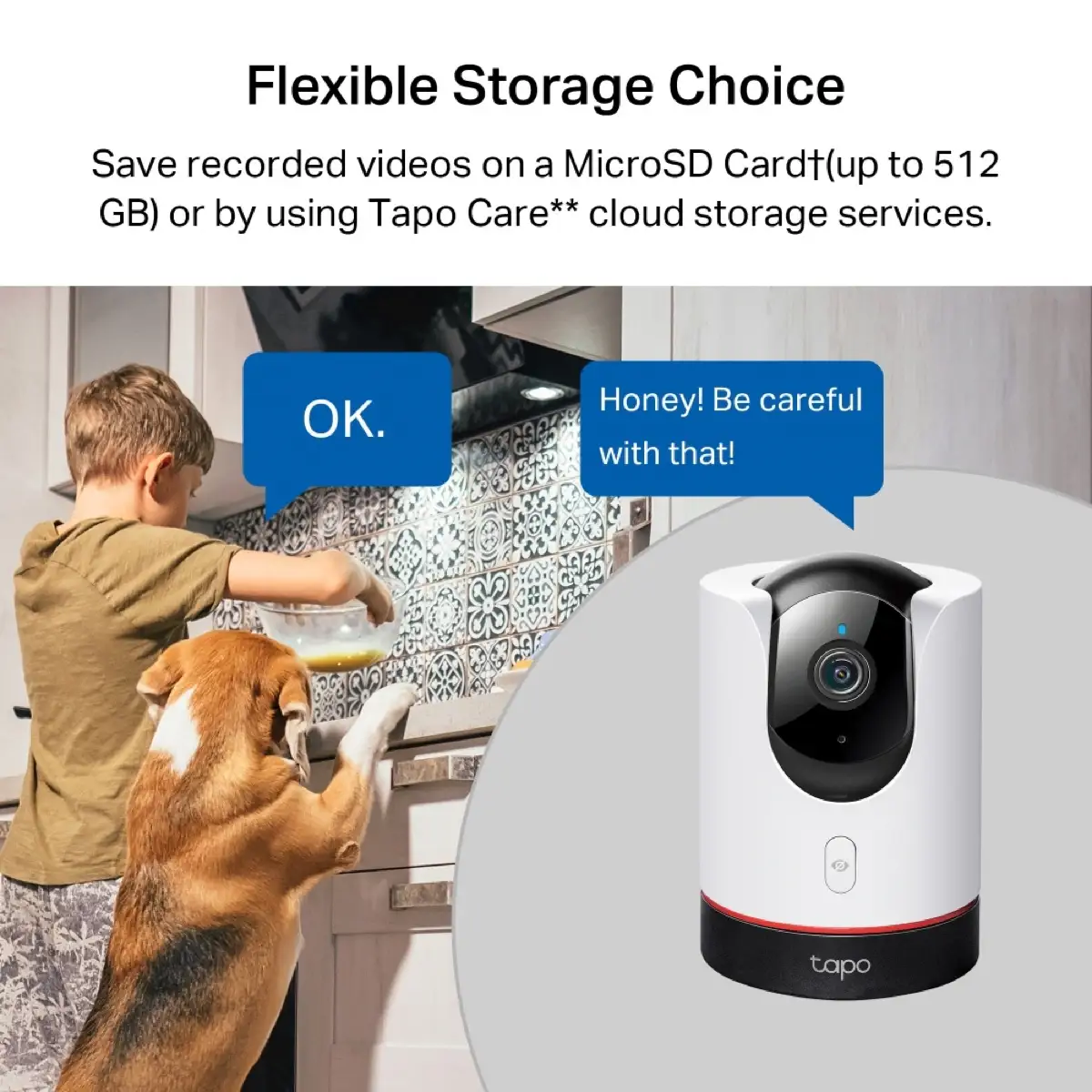Tapo Pan-Tilt AI Home Security Wi-Fi Camera, C225