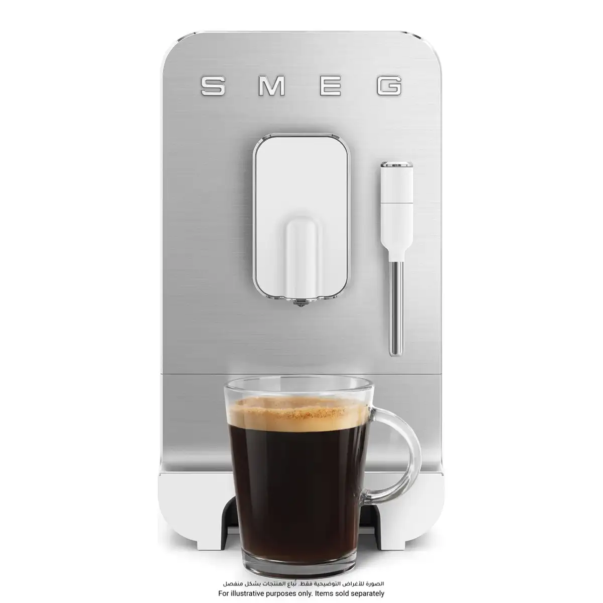 SMEG Collection Automatic Coffee Machine, BCC12WHMUK (White, 1350 W, 1.4 L)