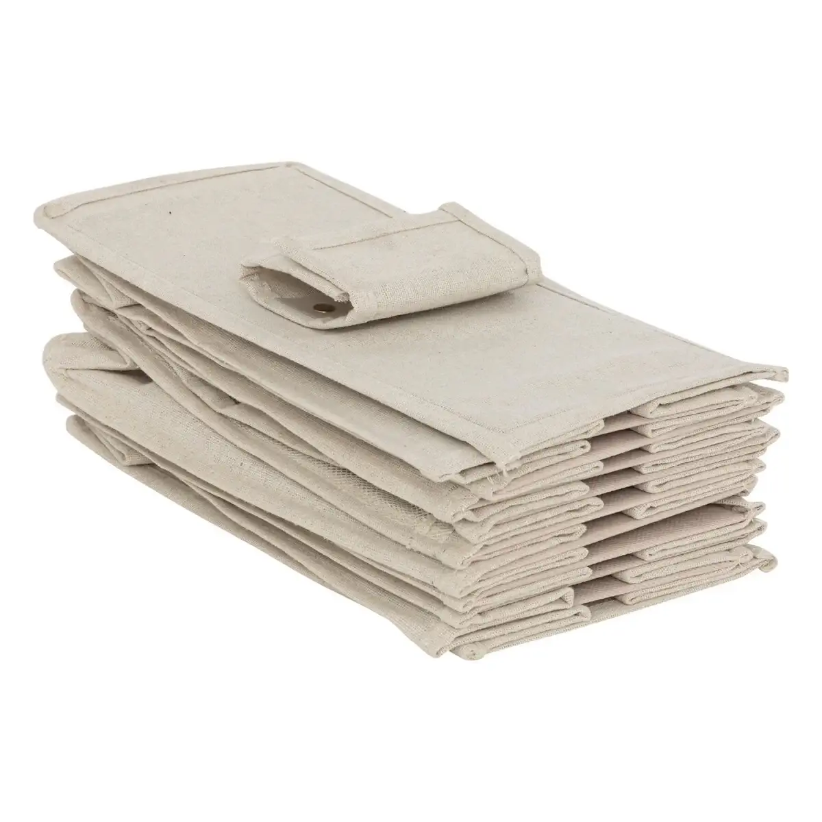 5Five Hanging Cloth Shoe Rack (10 Pair, Beige)