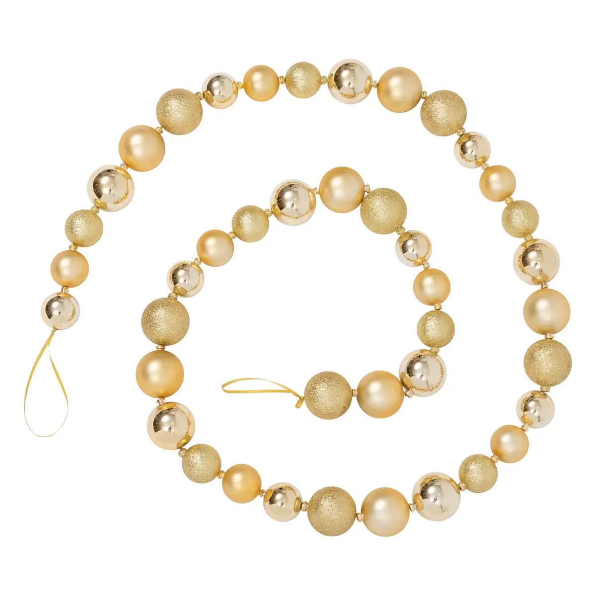 Christmas Garland Plastic Gold Ball (L 200 cm)