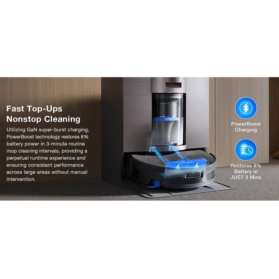 Ecovacs Deebot X11 OmniCyclone Robot Vacuum Cleaner & Mop, X11 Omni Cyclone (19,500 Pa)