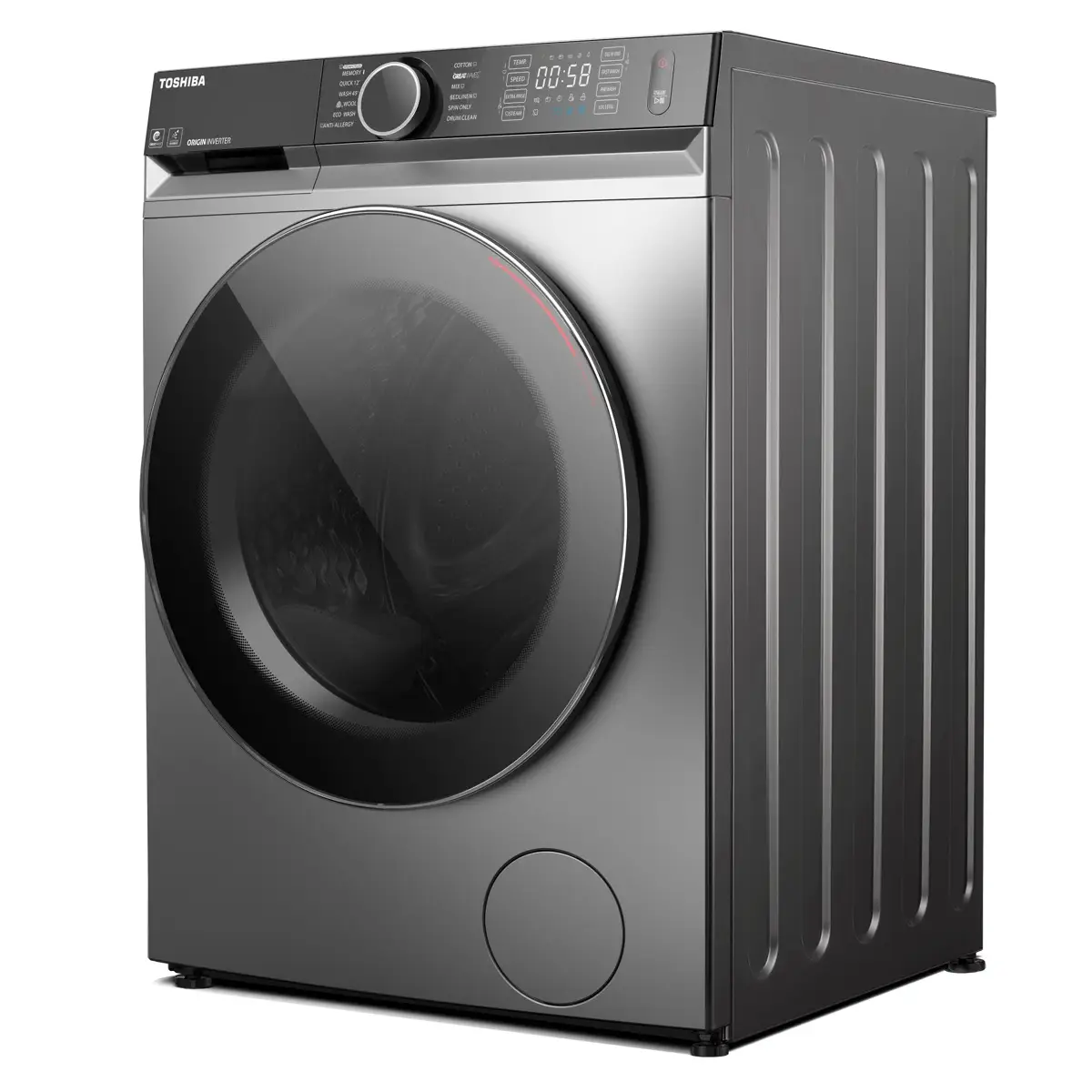 Toshiba 8 Kg Freestanding Front Load Washing Machine, TW-BL90A4B(SK) (1400 rpm)