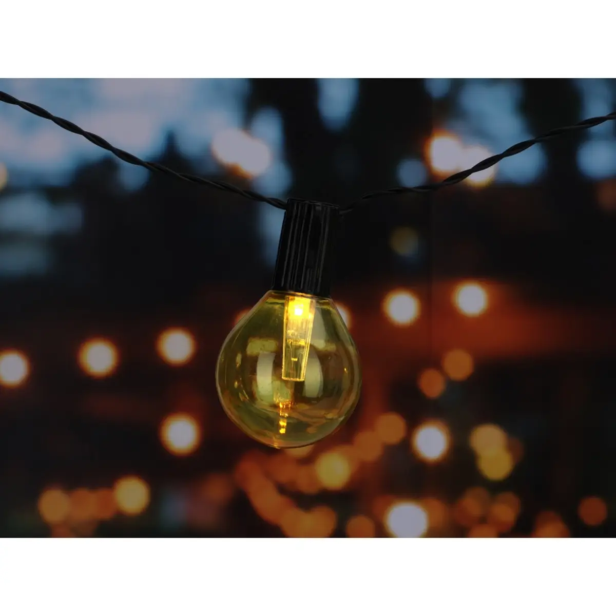 Party LED Lights with Solar Panel (Multicolor, 20 Pc.)