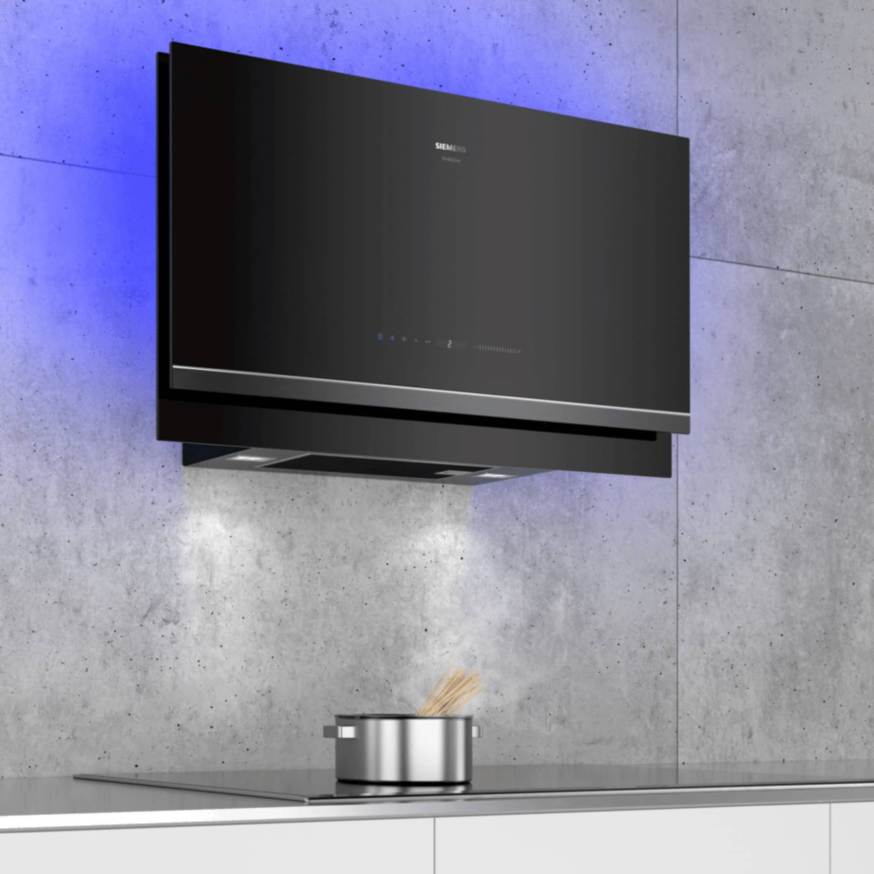 Siemens iQ700 Built-In Wall-Mounted Inclined Cooker Hood, LC97FVW69B (50 x 89 x 26.3 cm)