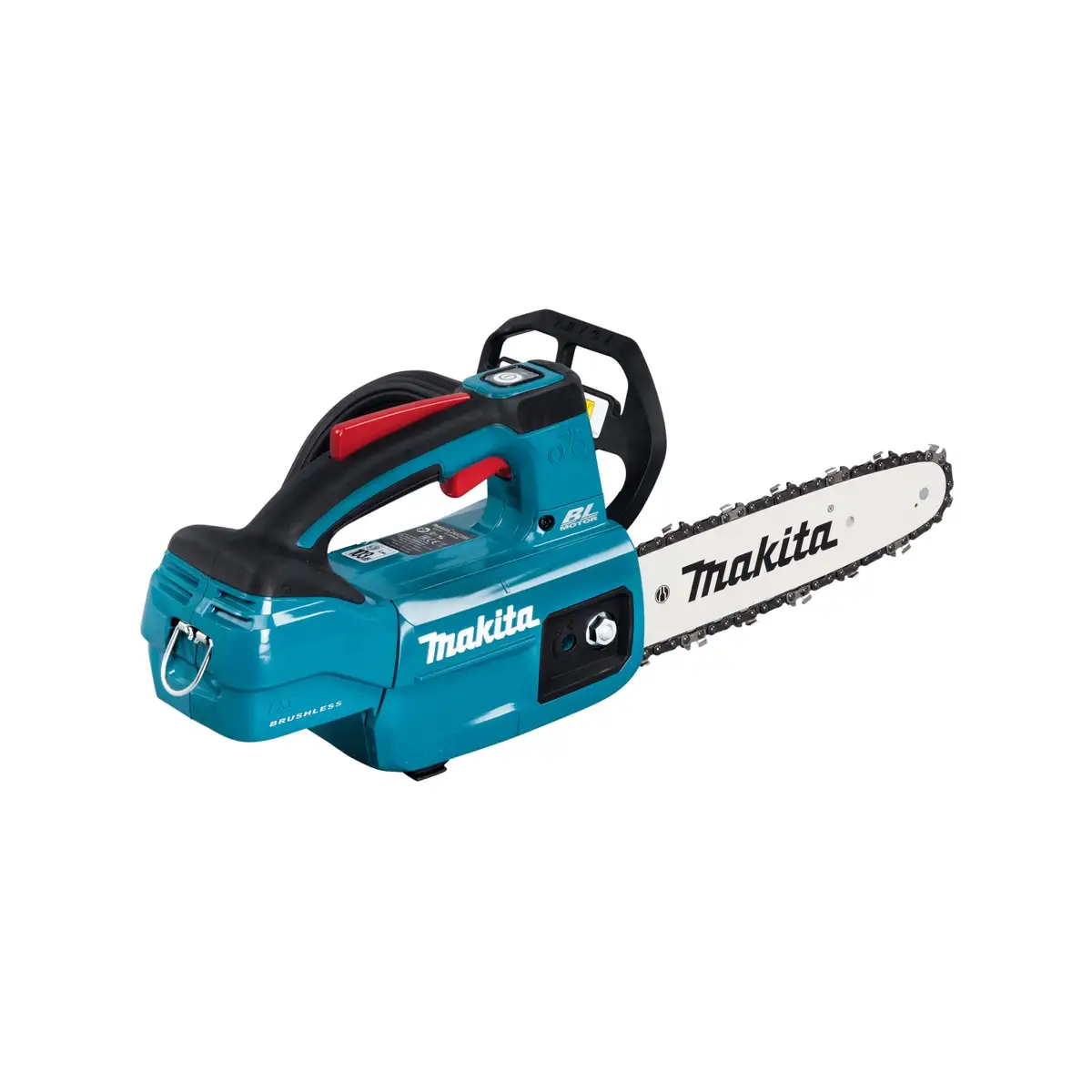 Makita Brushless Cordless Chain Saw (25 cm) W/Battery (18 V, 5 Ah), Charger & Grass Shear
