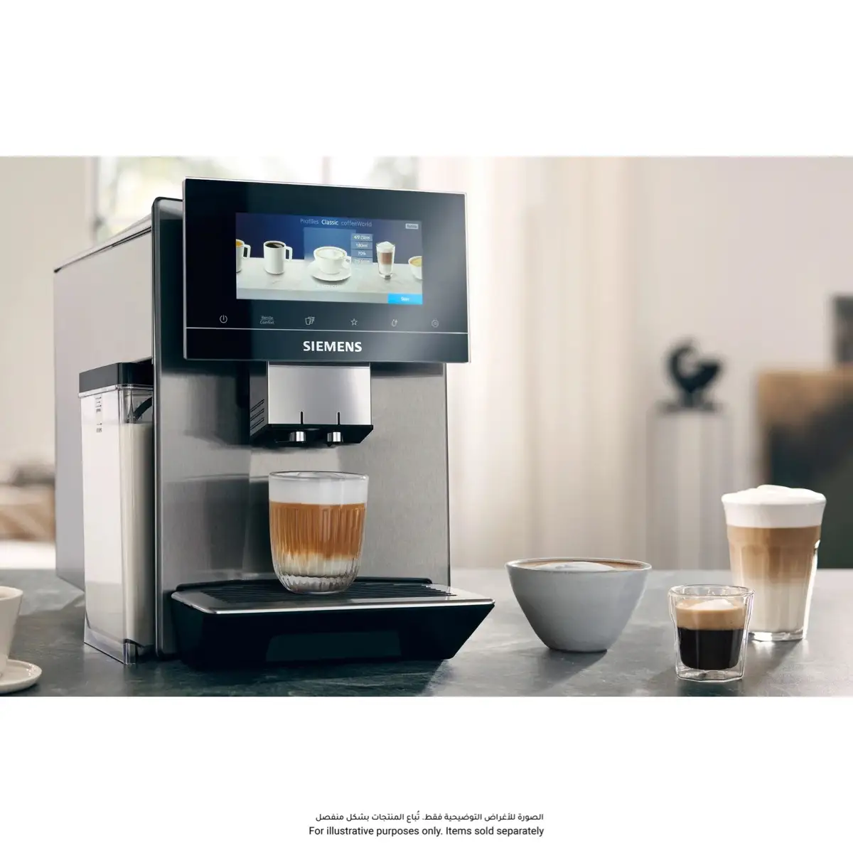 Siemens EQ900 Stainless Steel Fully Automatic Coffee Machine, TQ905GB3 (2.3 L, 1500 W)