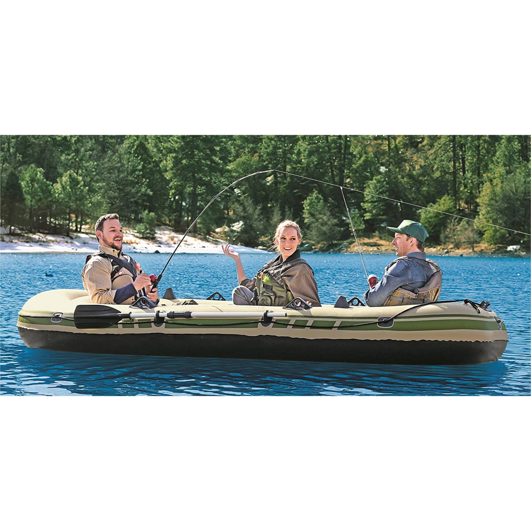 Bestway Hydro Force Voyager 500 Inflatable Boat (348 x 141 x 48 cm)