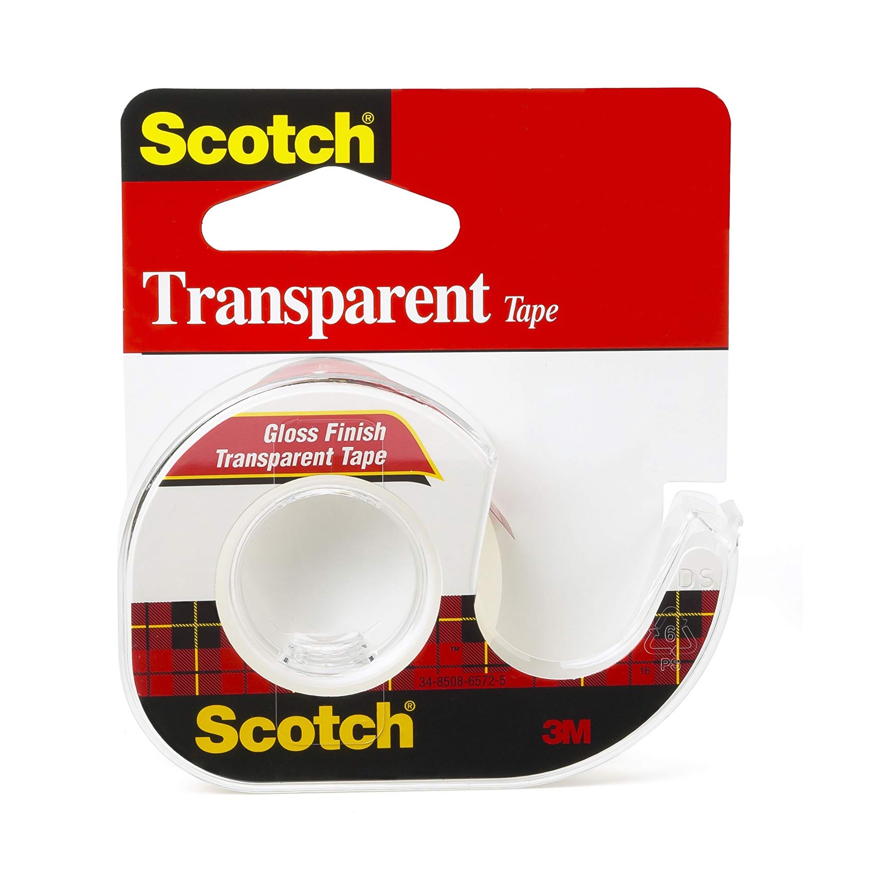 3M Scotch Transparent Tape With Plastic Dispenser