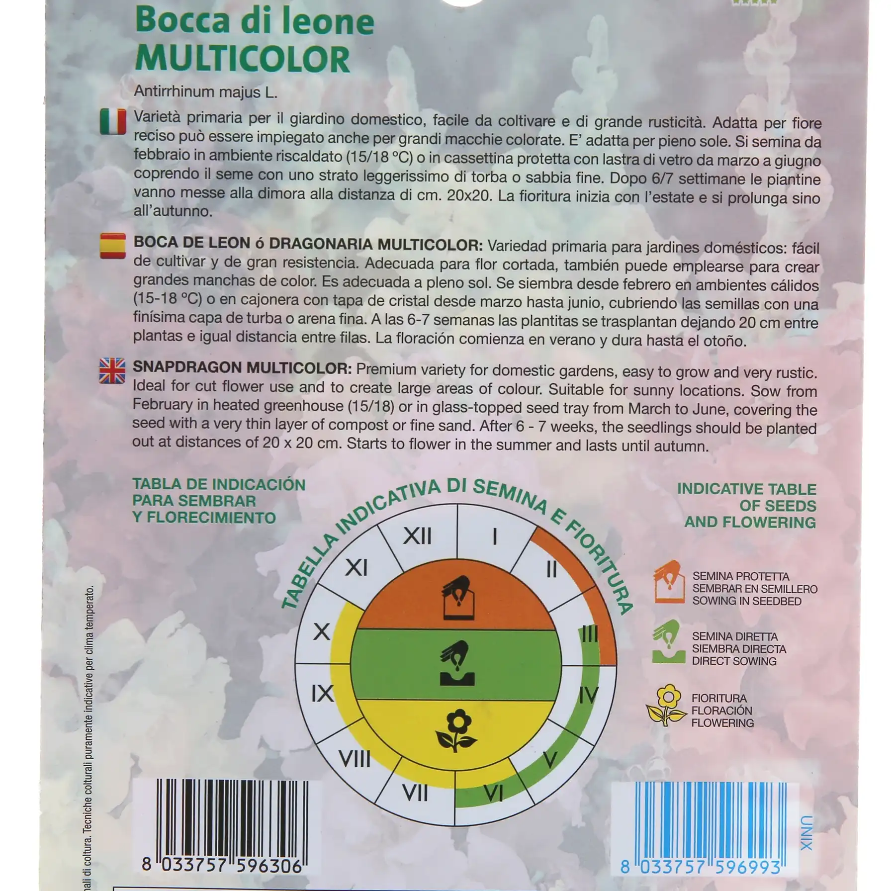 Royal Seeds Multicolor Snapdragon Seed Pack (1 g)
