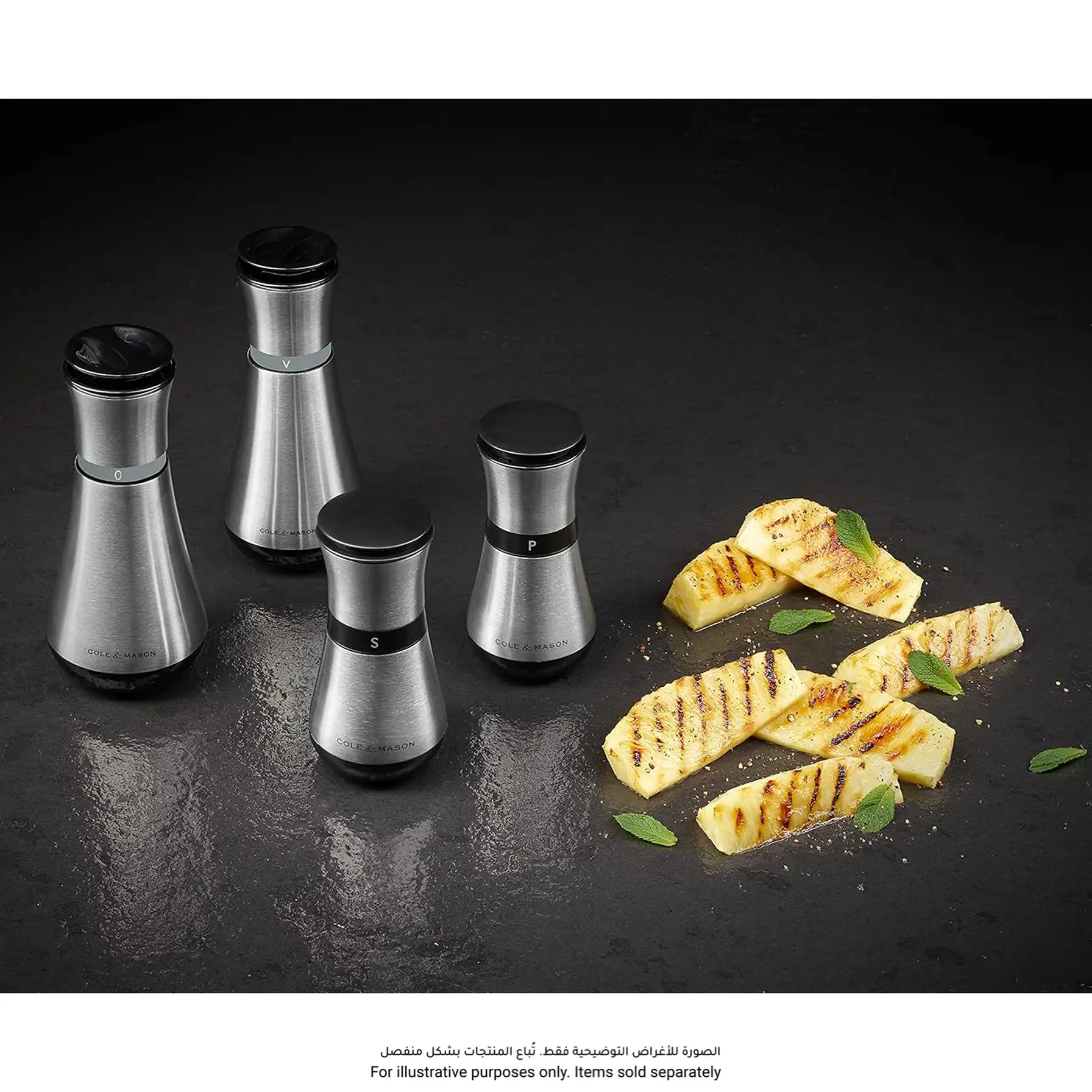 Cole & Mason Henley Precision+ Stainless Steel Salt & Pepper Mill Set (2 Pc.)