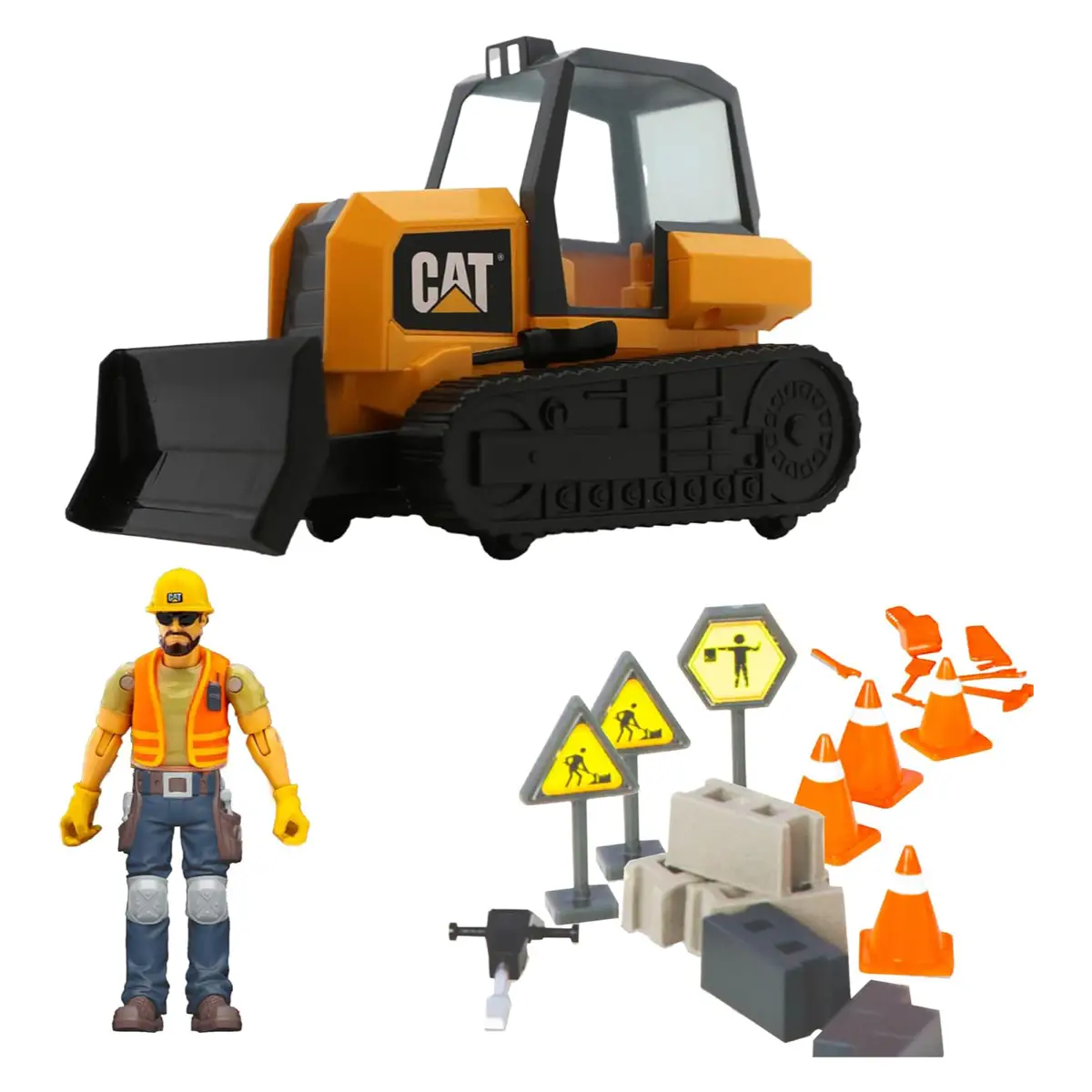 Funris Cat Work Force Bulldozer Action Set (22 Pc.)