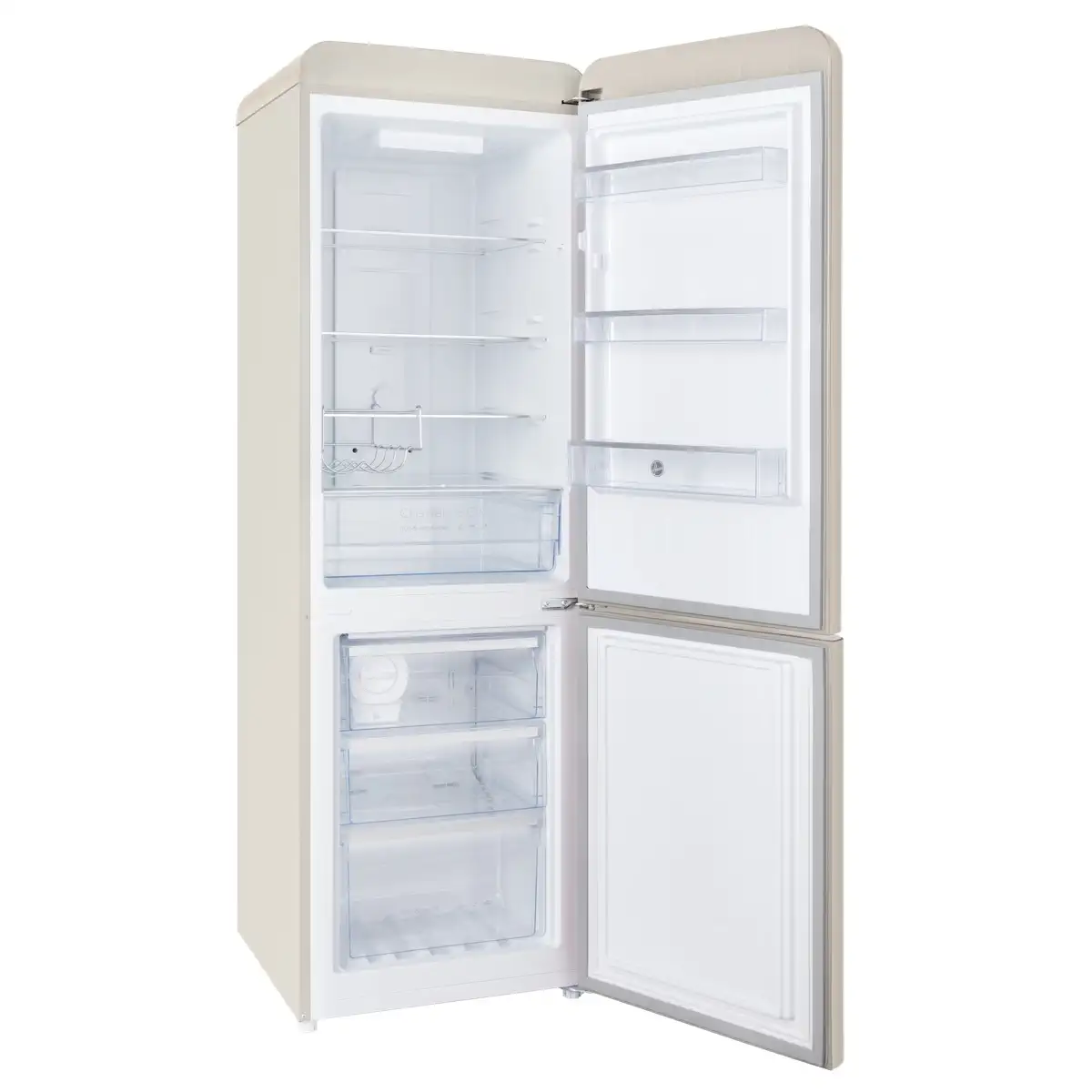 Hoover Freestanding Bottom Mount Retro Style Refrigerator, HBR-M300-RC (300 L)
