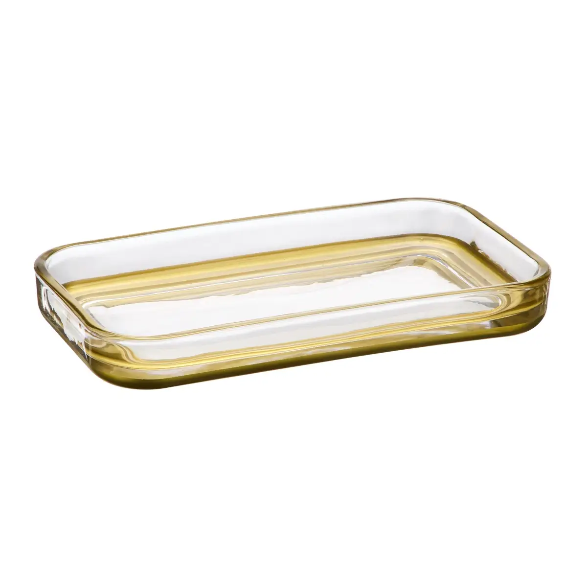 Interdesign TIA Glass Vanity Tray (24.3 x 14.4 x 4.3 cm)