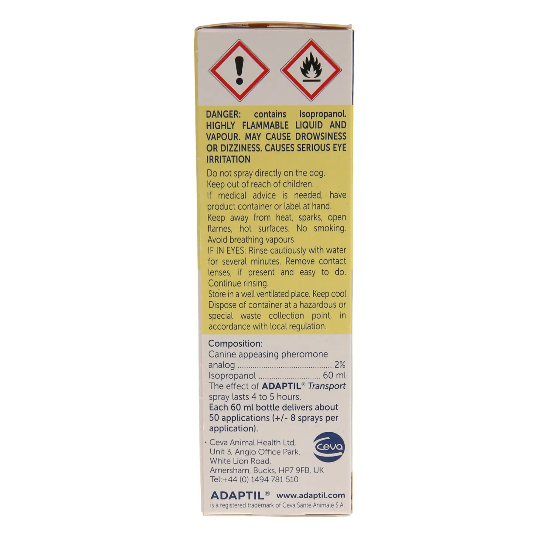 Adaptil Transport Dog Calming Spray (60 ml)