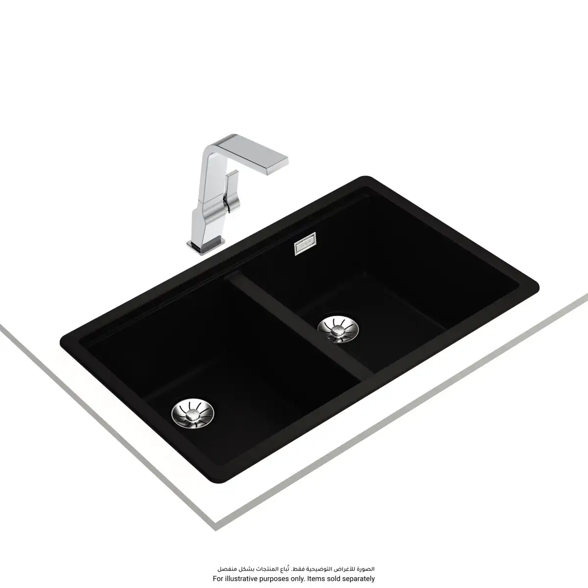 Teka Radea Kitchen Sink W/Tow Bowls (Carbon, 75.0 x 45.6 cm)