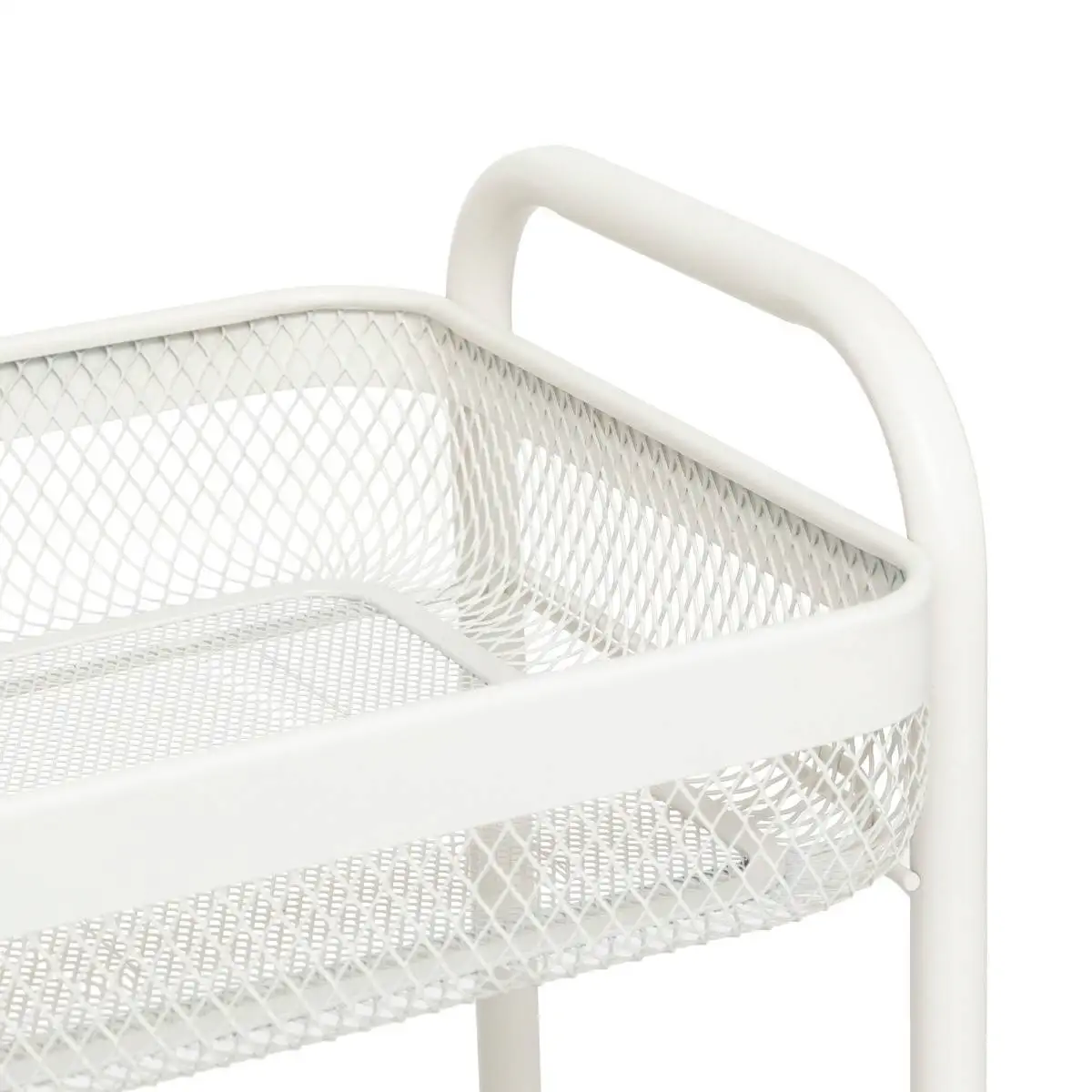 5Five Mayaj 3-Level Rectangular metal Kitchen Trolley (46.5 x 26.5 x 79.6 cm)